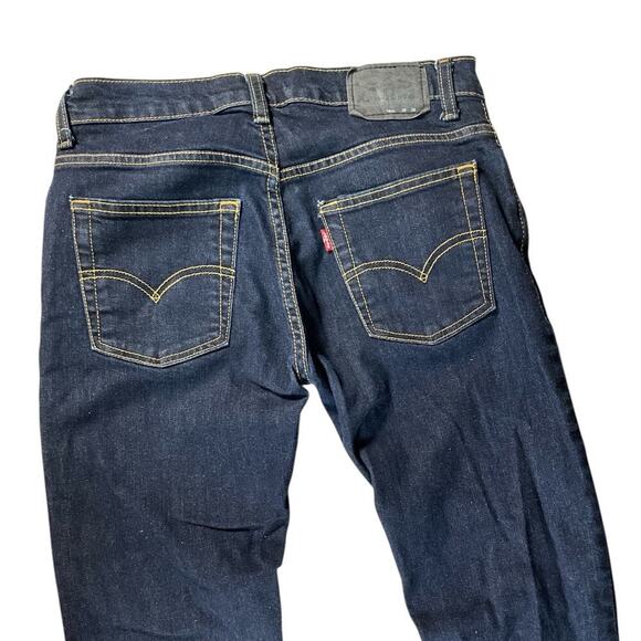 Levis 511 Performance Slim Boys Size 16 Reg 28x28 Dark Wash Stretch Youth - Picture 6 of 10